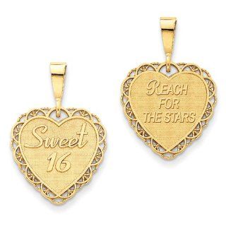 14k Sweet 16 Charm Shop4Silver Jewelry