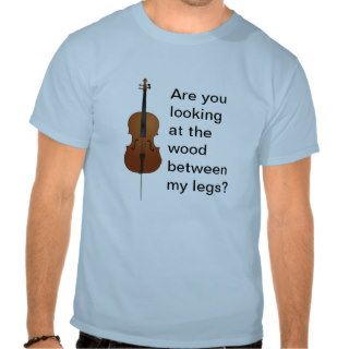 Are you looking at the wood between my legs? tshirt