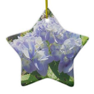 Purple Blue Hydrangea Christmas Tree Ornament
