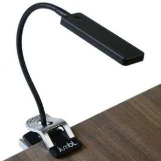 Jumbl Multipurpose Gooseneck 7 LED Dimmable Clip Light with Stand   Battery operated, or plugs into USB or outlet   Can be used for BBQ, grill, reading, tabletop/desktop, tasks, computer ect.   Desk Lamps  