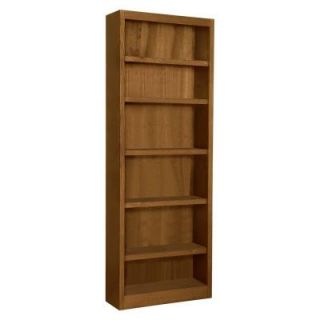 Concepts In Wood Midas Single Wide 6 Shelf Dry Oak Bookcase MI3084 D