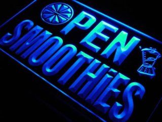 PEMA Neon Sign i477 b OPEN Smoothies Neon Light sign  