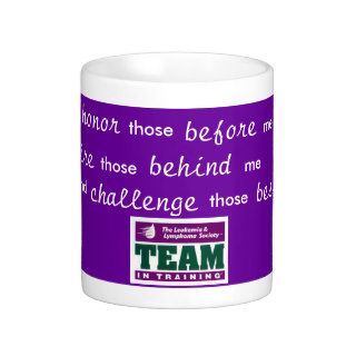 Team in Training   Honor, Inspire, Challenge Coffee Mugs