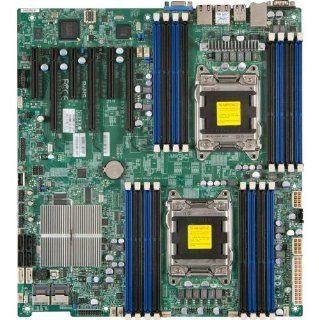 Supermicro X9DR3 F Dual LGA2011/ Intel C606/ DDR3/ SATA3&SAS/ V&2GbE/ EATX Server Motherboard Computers & Accessories