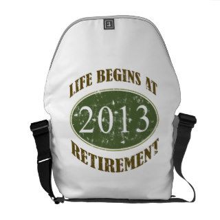 Life Begins At Retirement (2013) Courier Bag