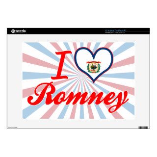 I Love Romney, West Virginia Skin For Laptop