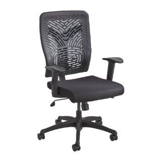 Safco Products Voice Series Plastic Back Task Chair, Black  