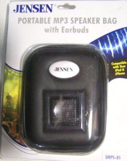 JENSEN Black Portable  Speaker Bag & Earbuds   Players & Accessories