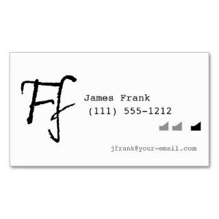 Monogram Muse Business Card   letter F