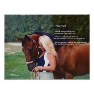 Horse Friend Poem Poetry Print
