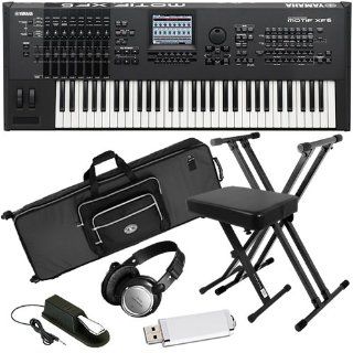 Yamaha Motif XF6 Workstation ESSENTIALS BUNDLE w/ Case, Stand & Bench Musical Instruments