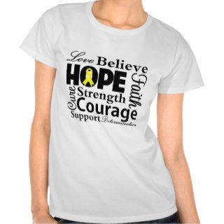 Testicular Cancer Collage of Hope Tee Shirts