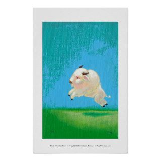 White buffalo leaping art painting When You Know Posters
