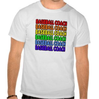 Rainbow Baseball Coach T Shirt