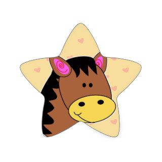 Cute Little Horse Face Sticker