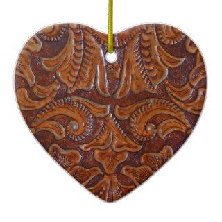 Ornament Antique Tooled Leather Look