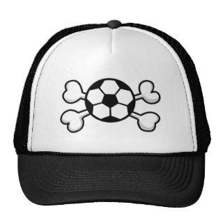 soccer ball Skull and Crossbones Hats