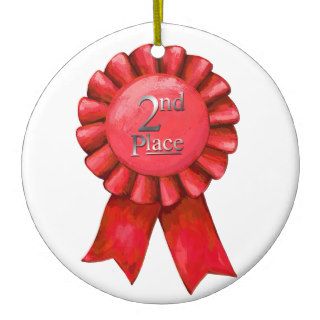2nd Place Ribbon Medal Ornament
