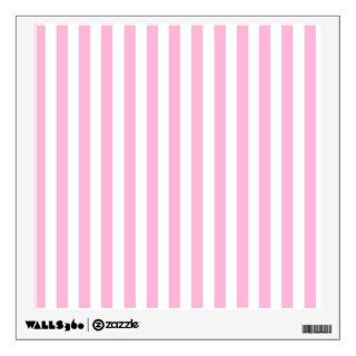 Girly Baby Pink Solid Stripes Pattern Wall Graphic