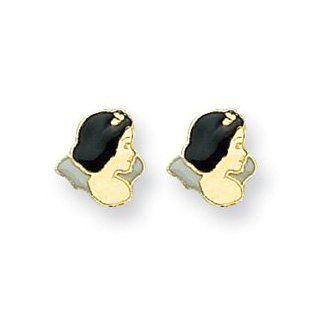 IceCarats Designer Jewelry 14K Disney Snow White Earrings Stud Earrings Jewelry
