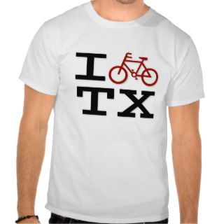 I Bike Texas T shirt