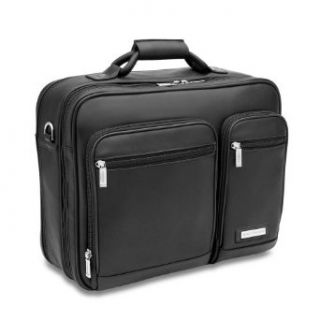 Hartmann Leather Business Cases Double Compartment Expandable Briefcase Black Clothing