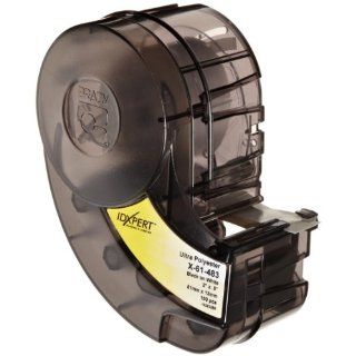 Brady X 61 483 IDXPERT 0.5" Height, 2" Width, B 483 Ultra Aggressive Polyester, Black On White Color Label (100 Per Cartridge)