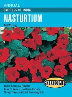 Nasturtium Empress of India Seeds  Nasturtium Plants  Patio, Lawn & Garden