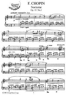 Nocturne in F Major, Op. 15, No. 1 Instantly  and print sheet music Fryderyk Chopin Books