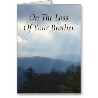 On The Loss of a Brother Greeting Card