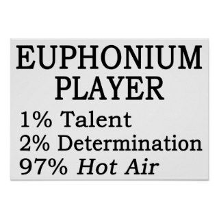 Euphonium Player Hot Air Posters