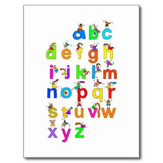 Alphabet Children Post Card