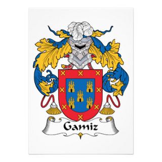 Gamiz Family Crest Custom Invite