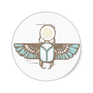 Egyptian Winged Scarab Stickers