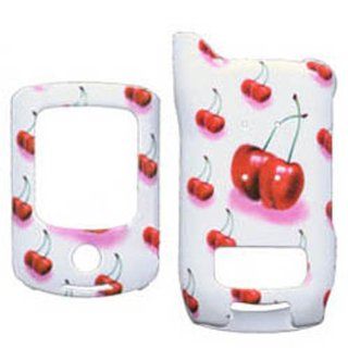 Hard Plastic Snap on Cover Fits Motorola i570 Cherry Sprint Cell Phones & Accessories
