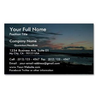 Sunset over Firth of Forth, Queensferry, Scotland Business Card Templates