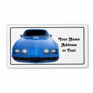 Muscle Car Personalized Shipping Label