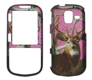 2D Pink Camo Buck Deer Realtree Samsung Intensity III , 3 U485 Verizon Case Cover Hard Phone Case Snap on Cover Rubberized Touch Faceplates Cell Phones & Accessories