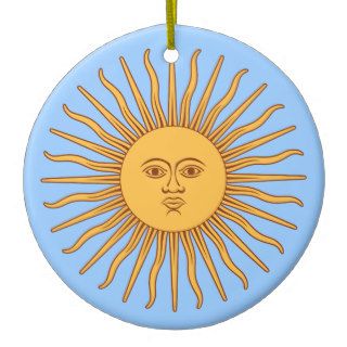 Argentina Sol de Mayo Christmas Ornament