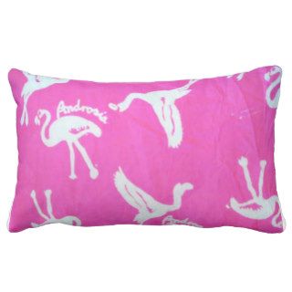 Androsia Lumbar Pillow (Hot Pink)