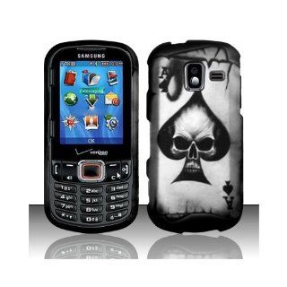 Black Skull Poker Hard Cover Case for Samsung Intensity III 3 SCH U485 Cell Phones & Accessories