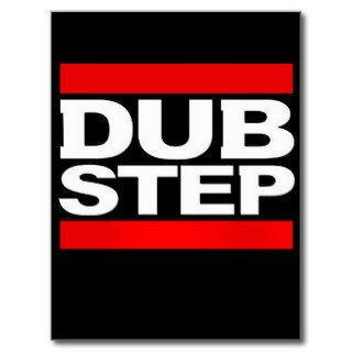 RUN Dub Step DMC Dubstep logo parody Postcards