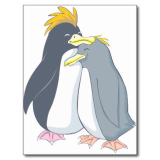 Papa Penguin Loves Mama Penguin Postcards