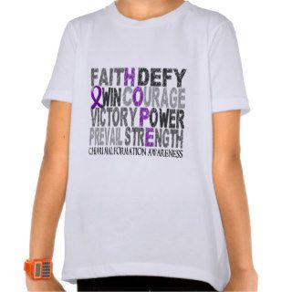Hope Word Collage Chiari Malformation T Shirts