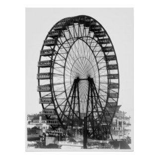 Ferris Wheel at Chicago World's Fair Poster