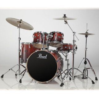 Pearl Vision Birch Artisan II VBA805P/486 Drum Set (Ruby Fade Eucalyptus) w/ Pearl 900 Series Hardware (Cymbals Not Included) Musical Instruments