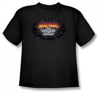 Star Trek Khan Logo Youth Black T Shirt CBS487 YT Fashion T Shirts Clothing