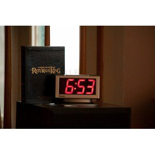 Advance Time Technology 1.8" LED Alarm Clock With Red Display, Gray   Electronic Alarm Clocks