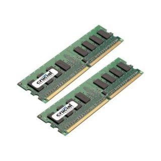 Crucial 2GB Kit (2 x 1GB) DDR2 PC2 4200 UNBUFFERED NON ECC 240 PIN DIMM Electronics