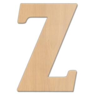 Jeff McWilliams Designs 15 in. Oversized Unfinished Wood Letter (Z) 300329